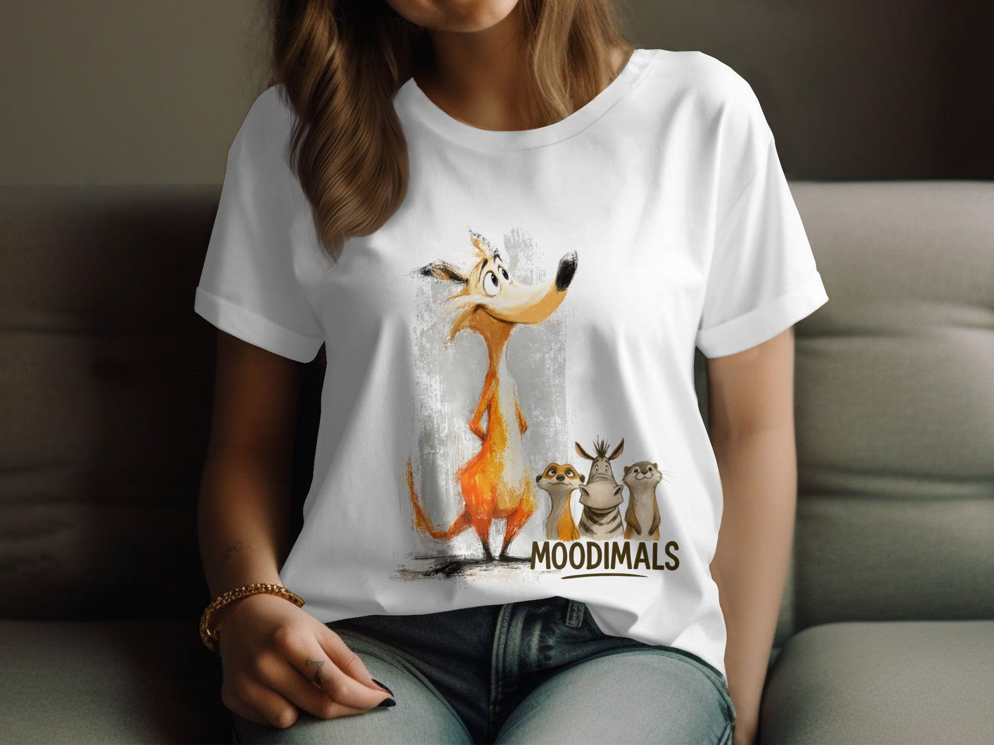 RMA APPAREL Wildlife T-Shirt, Meerkat T-Shirt, Mens Womens T-shirt, S - 5XL - Moodimals Unisex T-Shirt - RMA APPAREL - Roclla Media Apparel Store