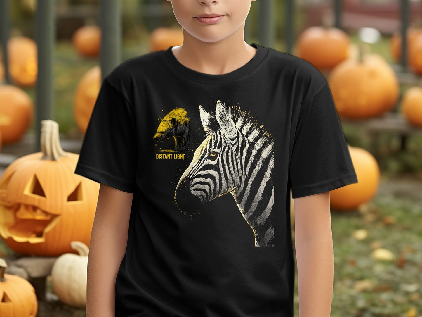 RMA APPAREL Zebra illustration Mammal Art Unisex Sizes T-Shirt - Distant Light White T-Shirts - RMA APPAREL - Roclla Media Apparel Store