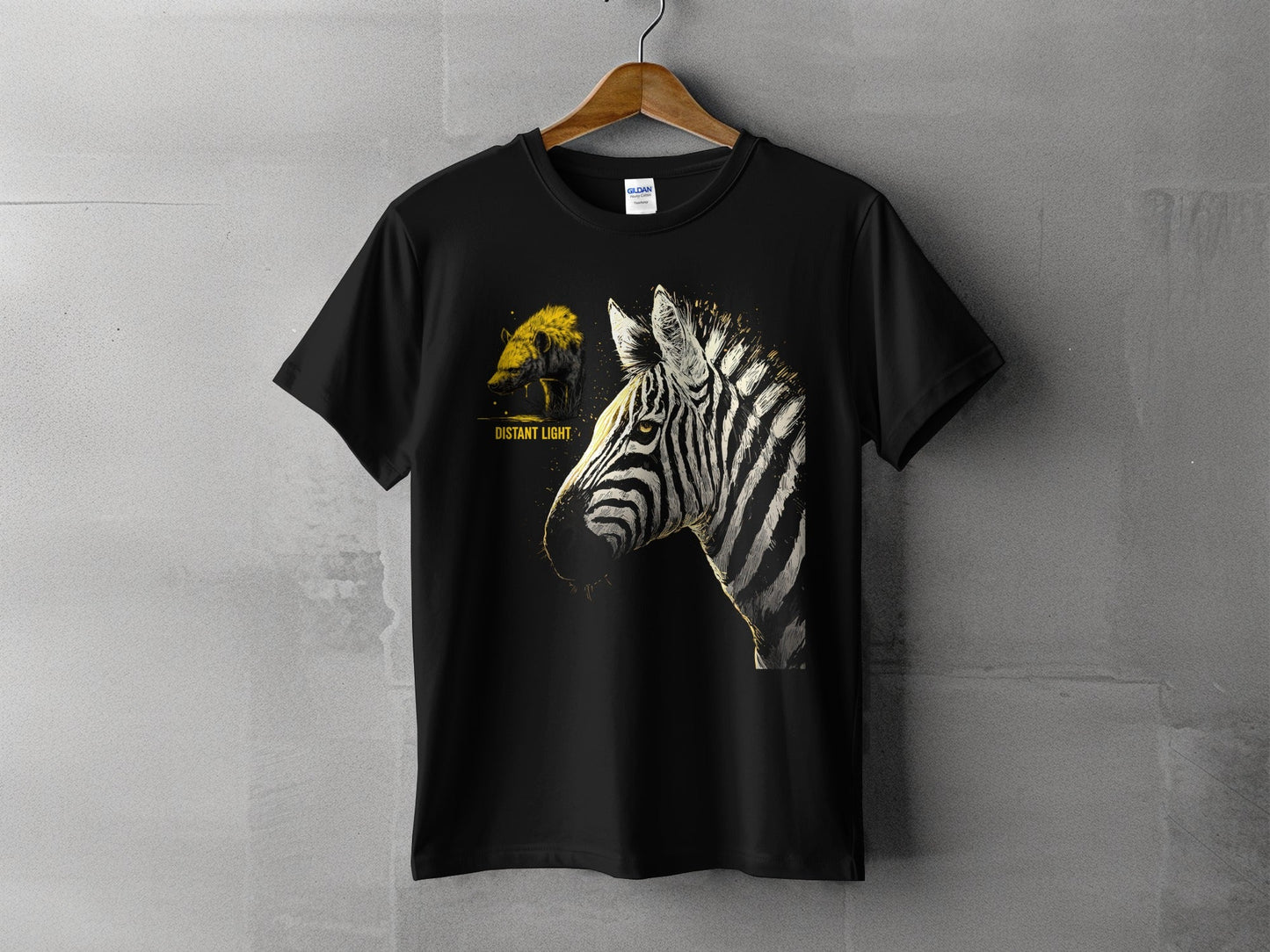 RMA APPAREL Zebra illustration Mammal Art Unisex Sizes T-Shirt - Distant Light White T-Shirts - RMA APPAREL - Roclla Media Apparel Store