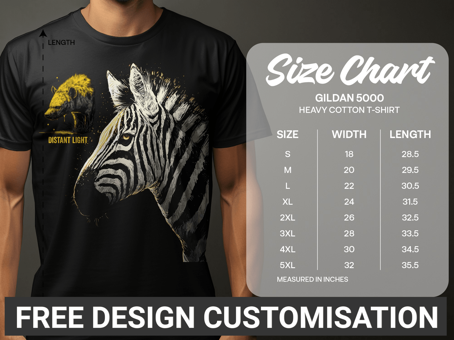 RMA APPAREL Zebra illustration Mammal Art Unisex Sizes T-Shirt - Distant Light White T-Shirts - RMA APPAREL - Roclla Media Apparel Store