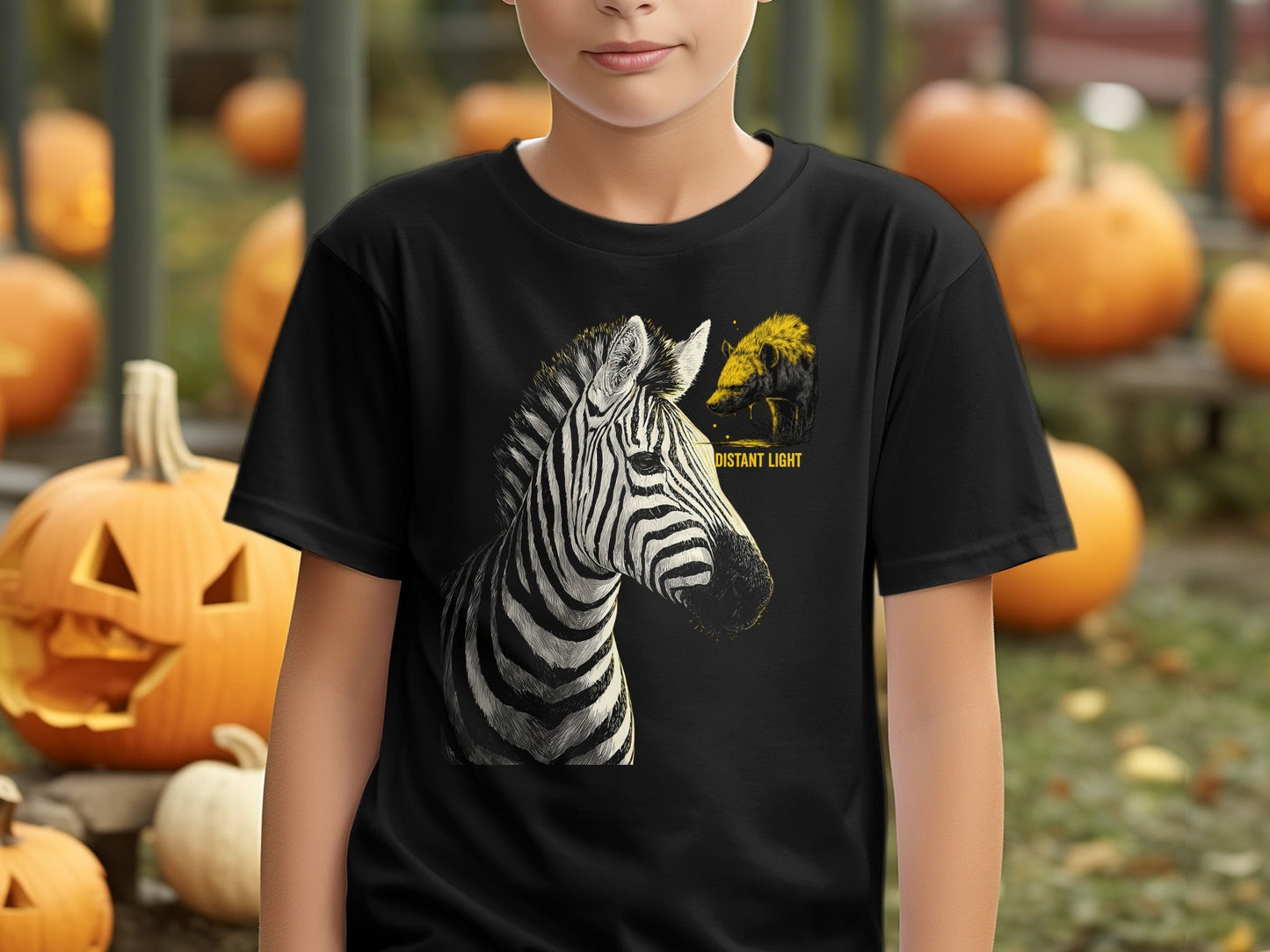 RMA APPAREL Zebra illustration Mammal Art Unisex T-Shirt Sizes S - 5XL - Distant Light White T-Shirts - RMA APPAREL - Roclla Media Apparel Store