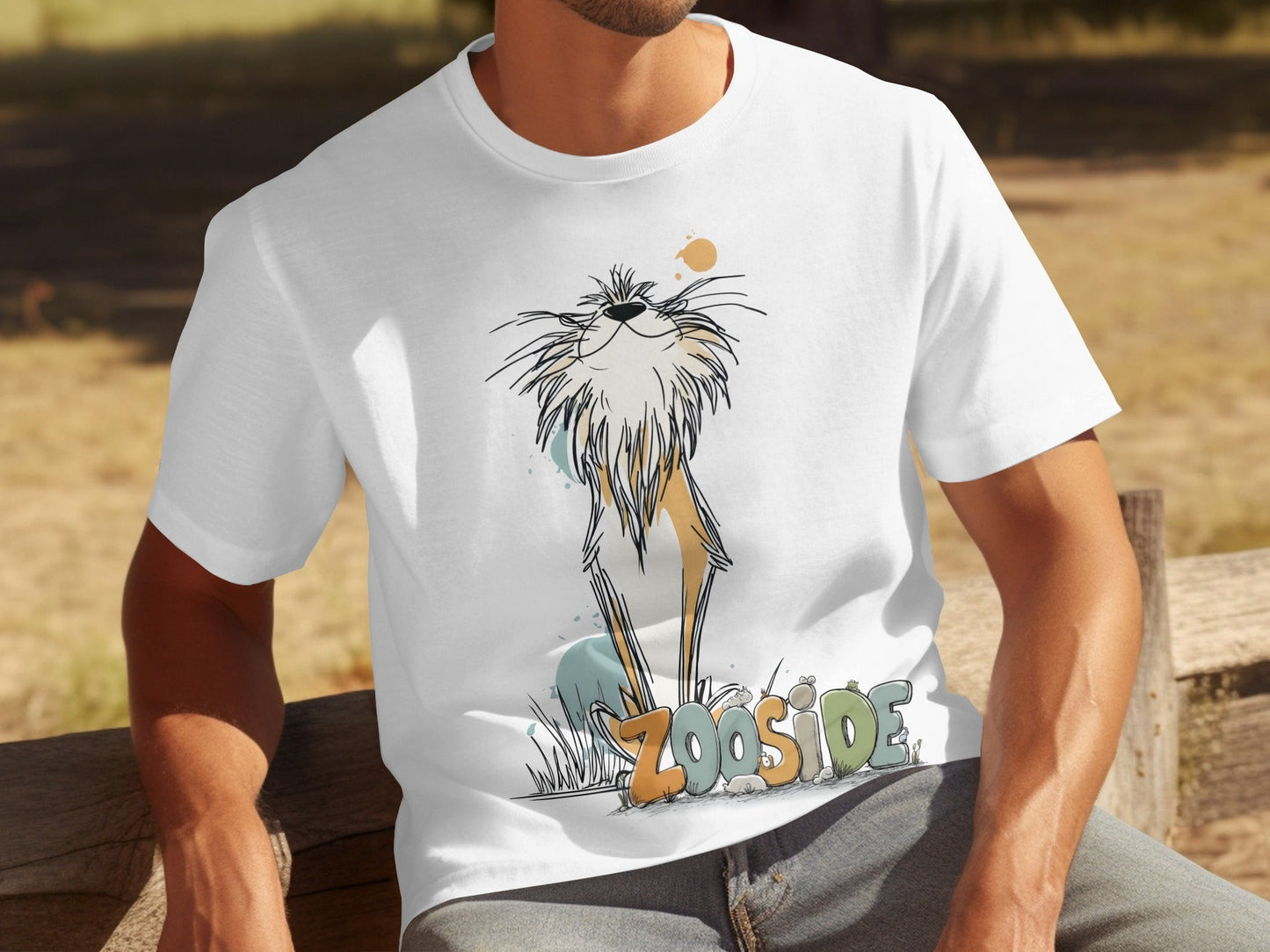 RMA APPAREL Zooside Lion Unisex T-Shirt Sizes S to 5XL T-Shirt - Zooside White T-Shirts - RMA APPAREL - Roclla Media Apparel Store