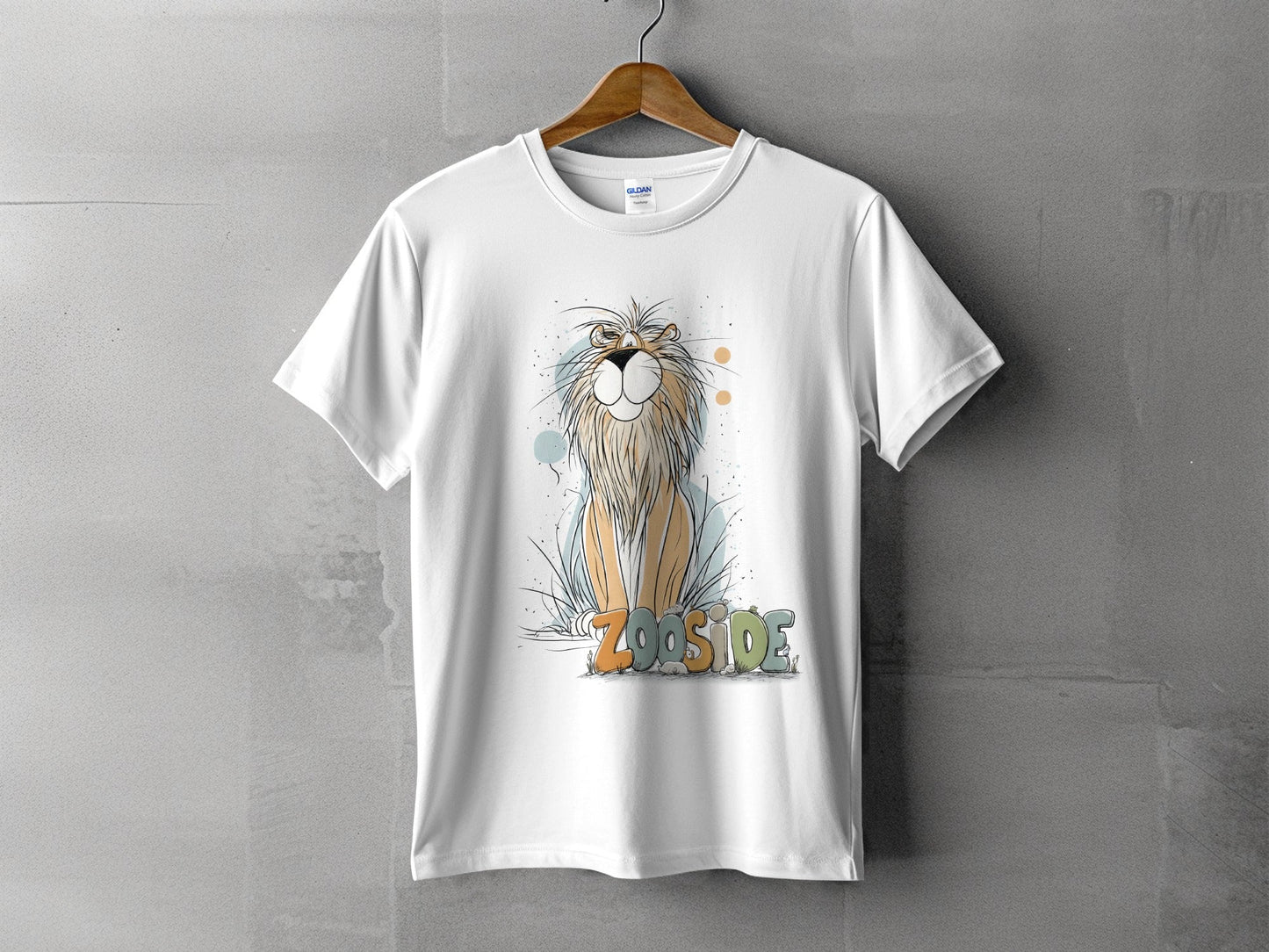 RMA APPAREL Zooside Lion Unisex T-Shirt Sizes S to 5XL T-Shirt - Zooside White T-Shirts - RMA APPAREL - Roclla Media Apparel Store