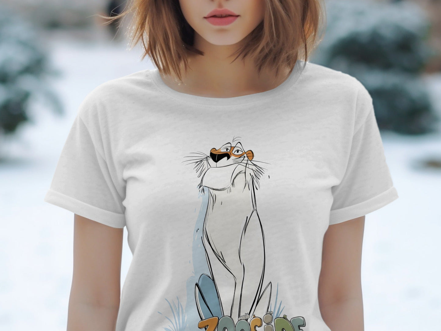 RMA APPAREL Zooside Lion Wildlife Animal Mens T-Shirt sizes S - 5XL - Zooside White T-Shirts - RMA APPAREL - Roclla Media Apparel Store