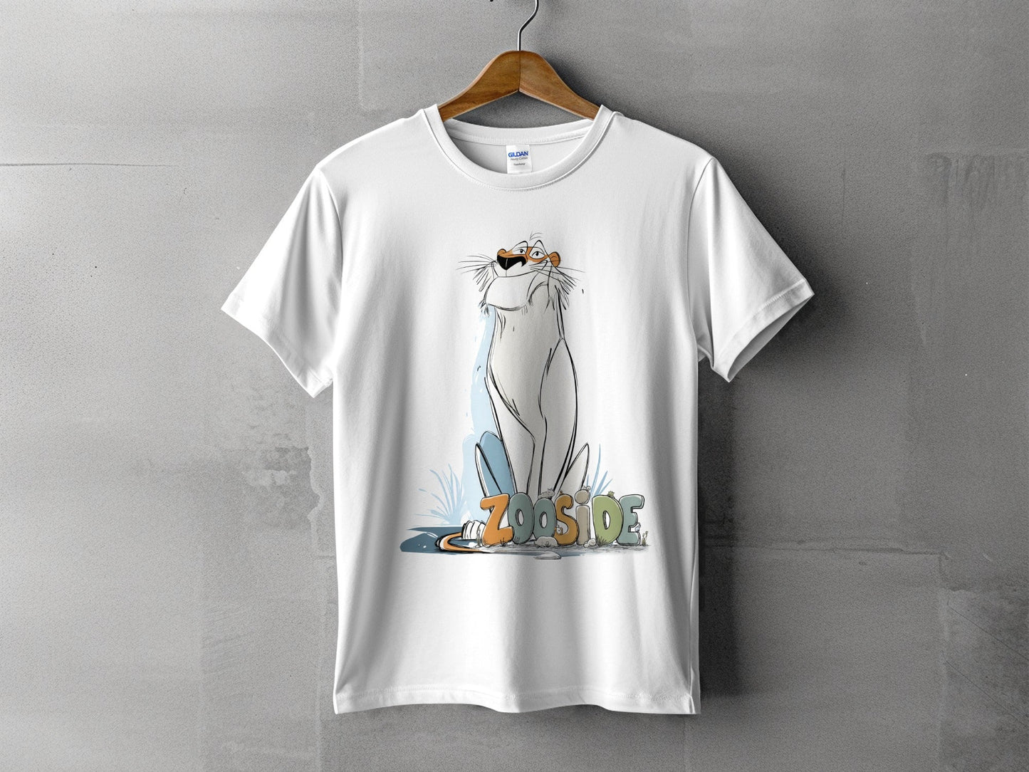RMA APPAREL Zooside Lion Wildlife Animal Mens T-Shirt sizes S - 5XL - Zooside White T-Shirts - RMA APPAREL - Roclla Media Apparel Store