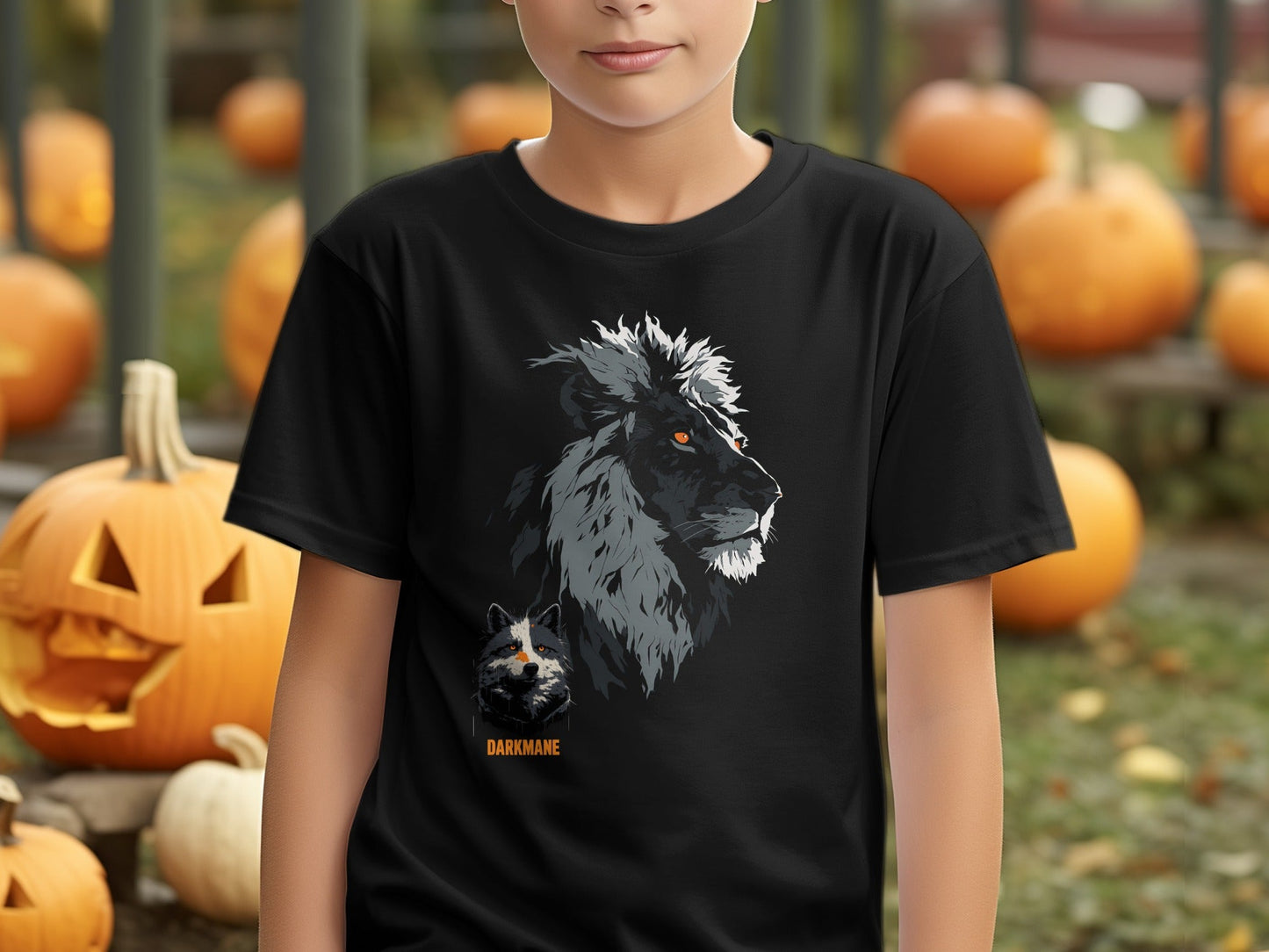 Street Art Darkmane Lion Wildlife Unisex S - 5XL Graphic T-Shirt - Darkmane Black T-Shirt - RMA APPAREL - Roclla Media Apparel Store