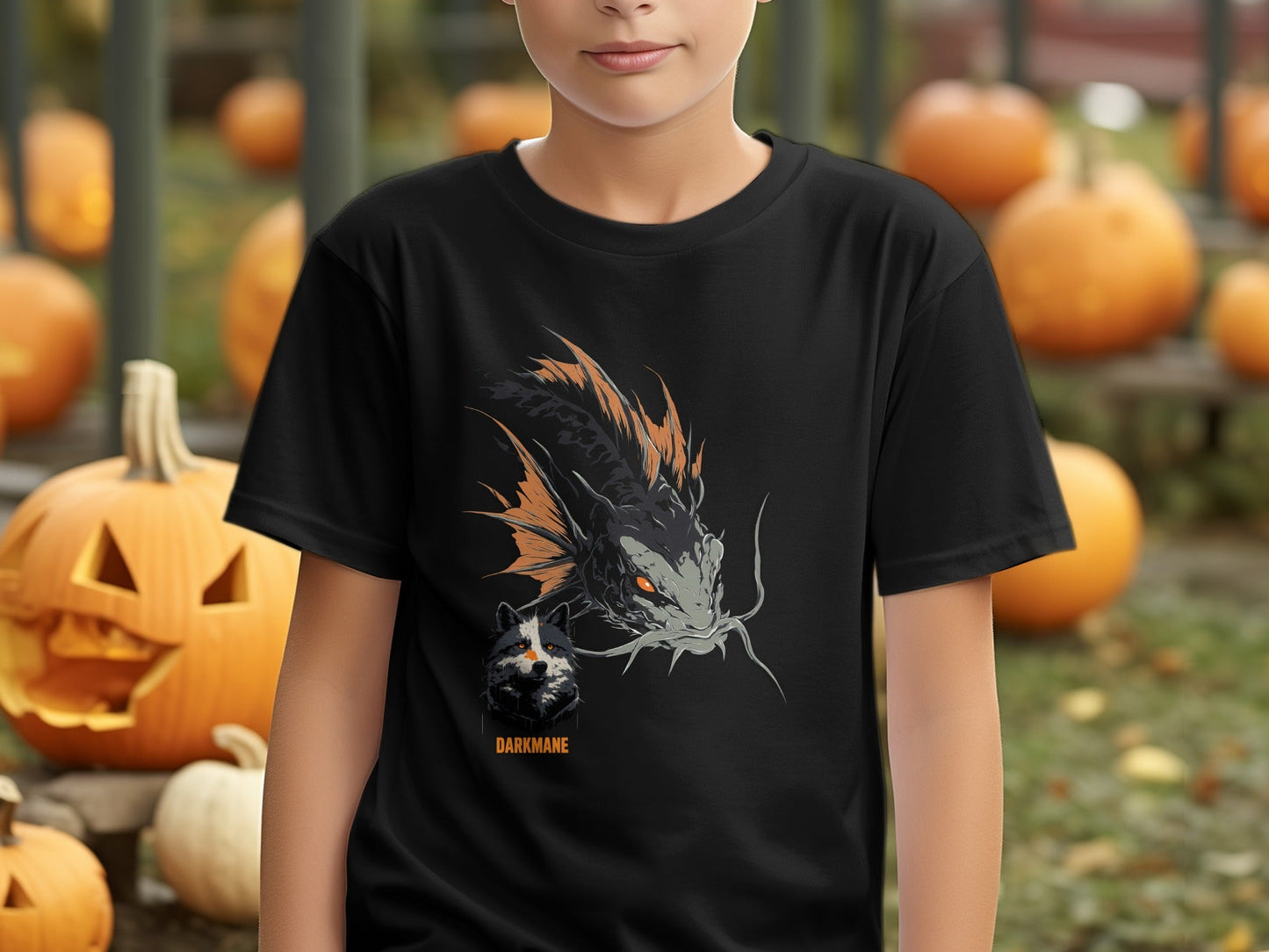 Street Art Darkmane Wildlife Fish Graphic Unisex T-Shirt Sizes S - 5XL - Darkmane Black T-Shirt - RMA APPAREL - Roclla Media Apparel Store