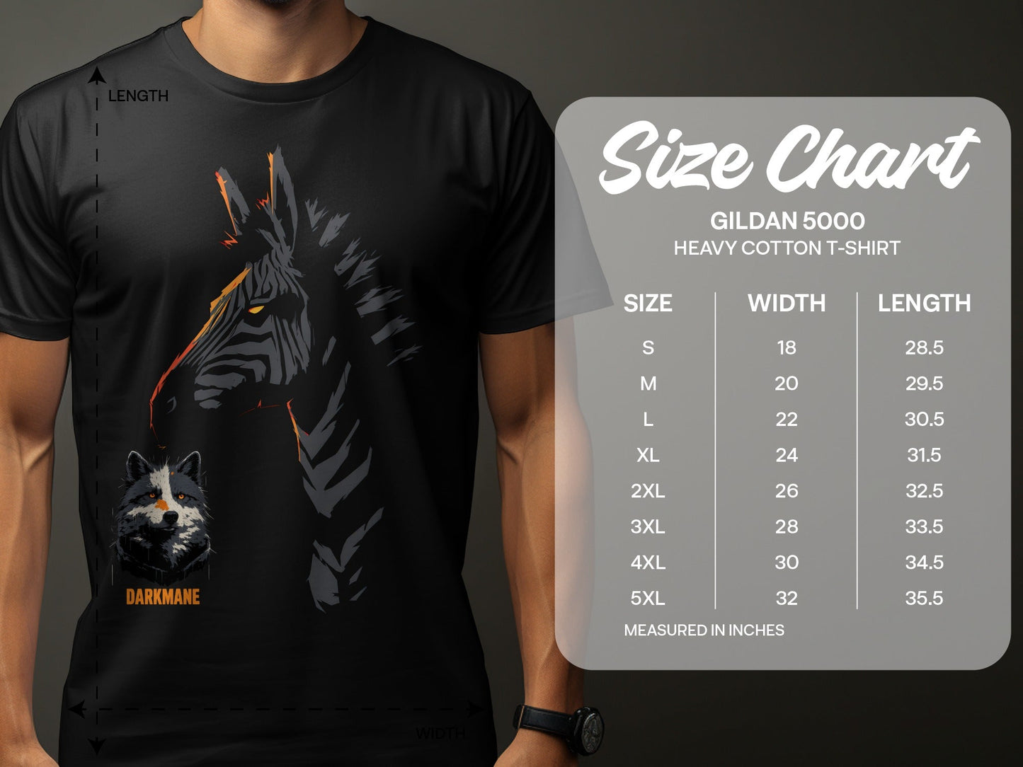 Street Art Zebra Plus Wildlife Graphic Design Unisex T-Shirt - Darkmane Black T-Shirt - RMA APPAREL - Roclla Media Apparel Store
