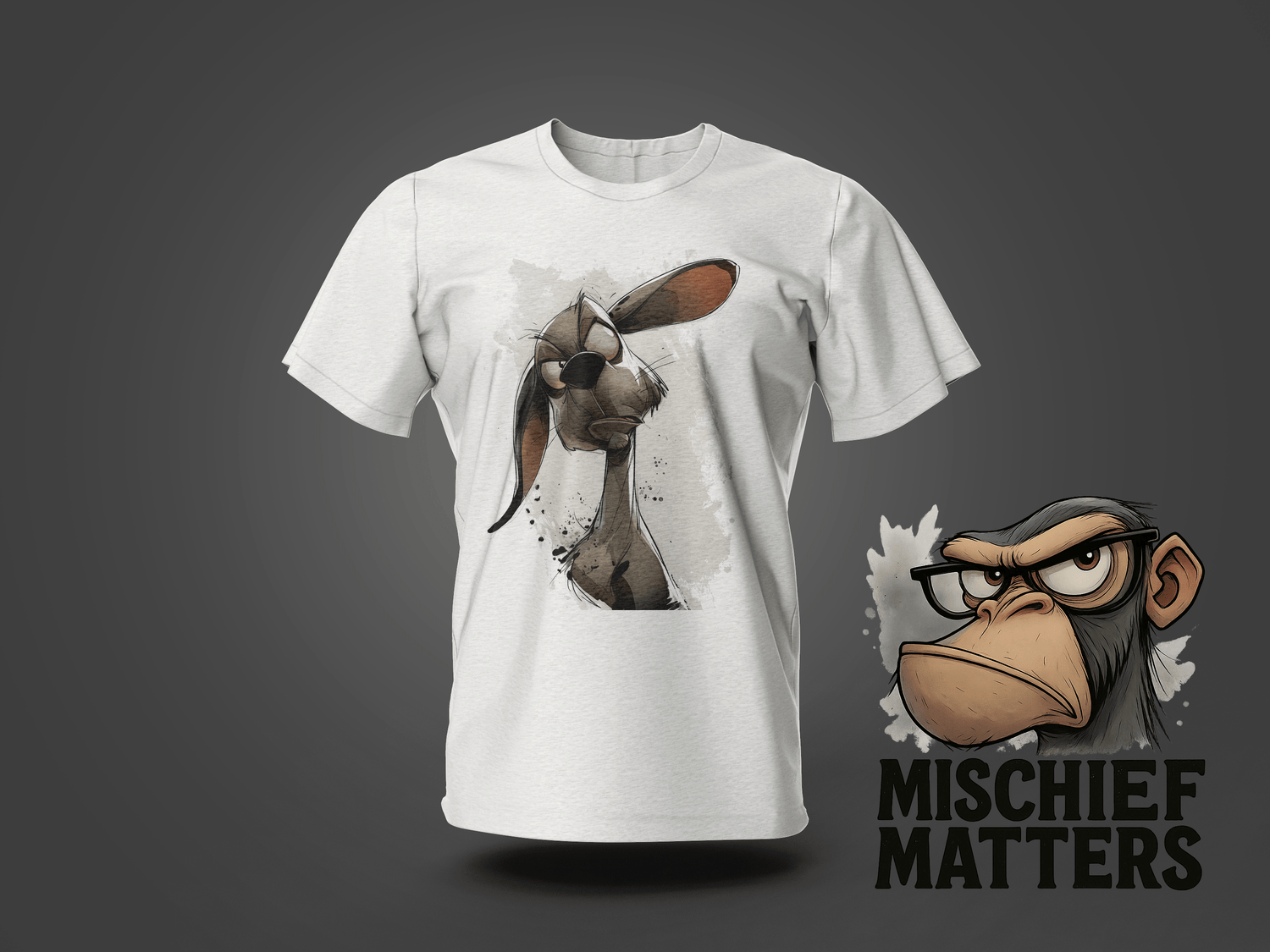 Mischief Matters: Snarky Critter Cartoon Apparel - RMA APPAREL - Roclla Media Apparel Store