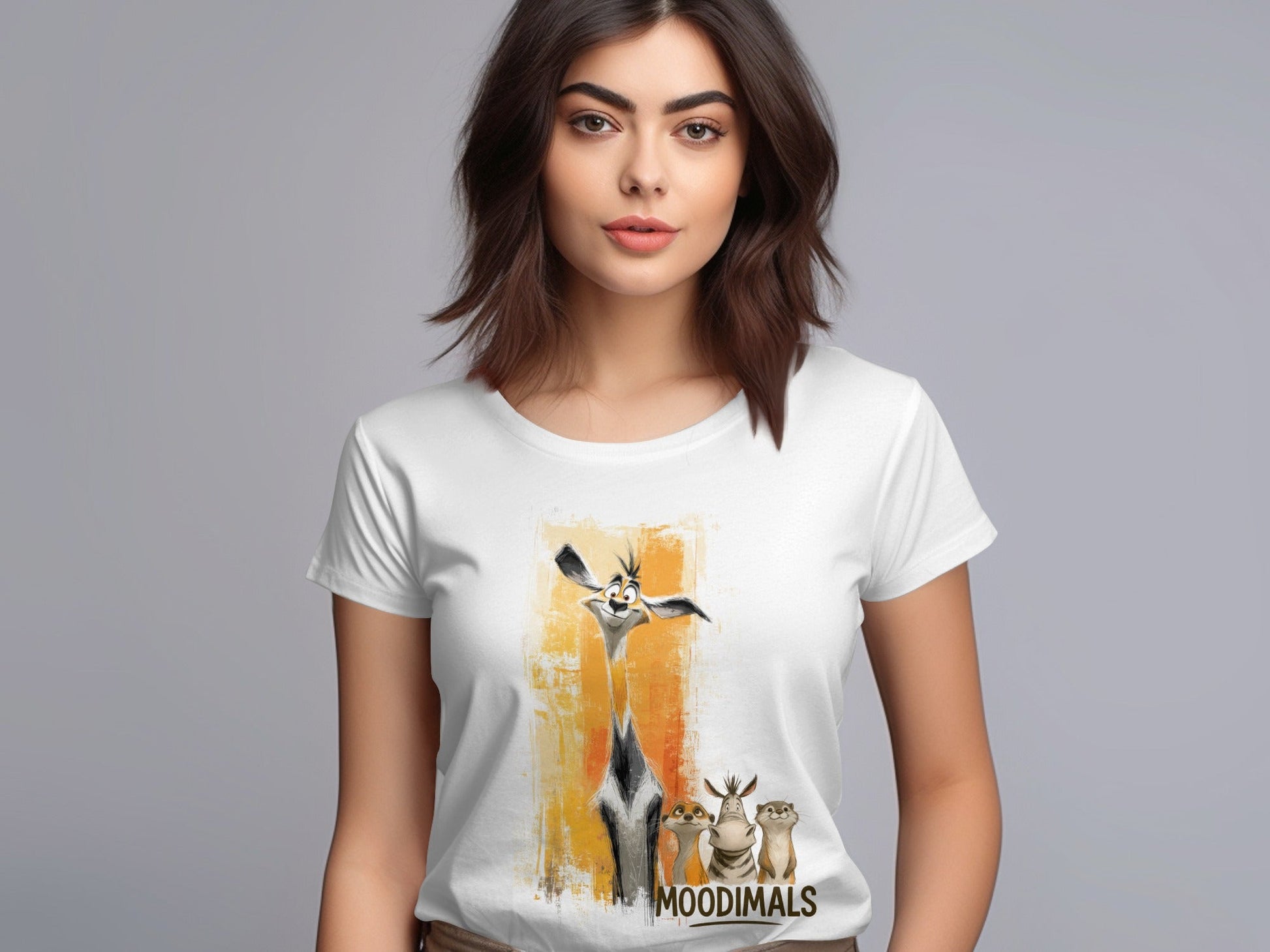 RMA APPAREL Animals T-Shirt, S - 5XL, Wildlife Tees, Zoo Animal Lover Gift - Moodimals Unisex T-Shirt - RMA APPAREL - Roclla Media Apparel Store