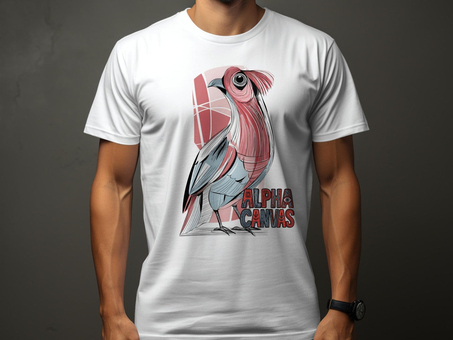 RMA APPAREL Artistic Cockatoo Wildlife Illustration T-Shirt - DFTW - White T-Shirt - RMA APPAREL - Roclla Media Apparel Store