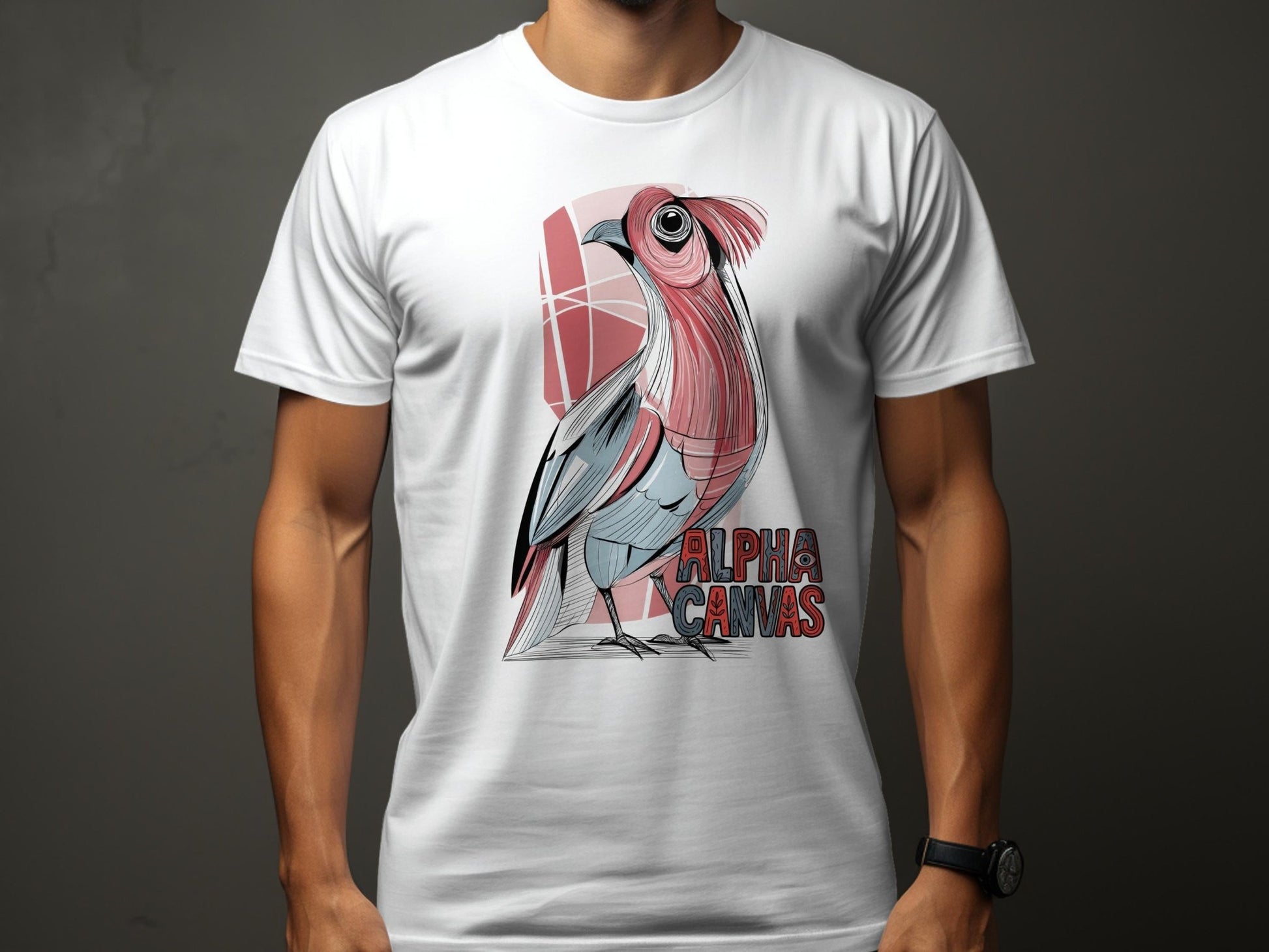 RMA APPAREL Artistic Cockatoo Wildlife Illustration T-Shirt - DFTW - White T-Shirt - RMA APPAREL - Roclla Media Apparel Store