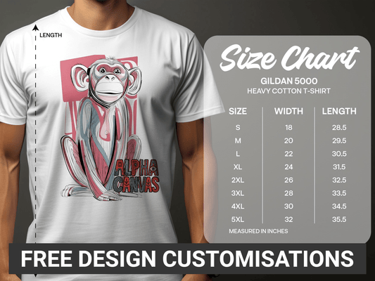 RMA APPAREL Artistic Monkey Print Mens Womens Unisex T-Shirt - DFTW - White T-Shirt - RMA APPAREL - Roclla Media Apparel Store
