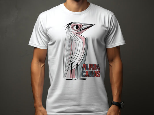 RMA APPAREL Bird Silhouette Sizes S to 5XL Unisex T-Shirt - DFTW - White T-Shirt - RMA APPAREL - Roclla Media Apparel Store
