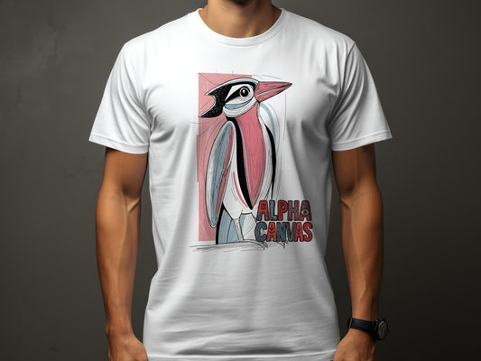 RMA APPAREL Bird Wildlife Illustration Graphic Unisex T-Shirt - DFTW - White T-Shirt - RMA APPAREL - Roclla Media Apparel Store