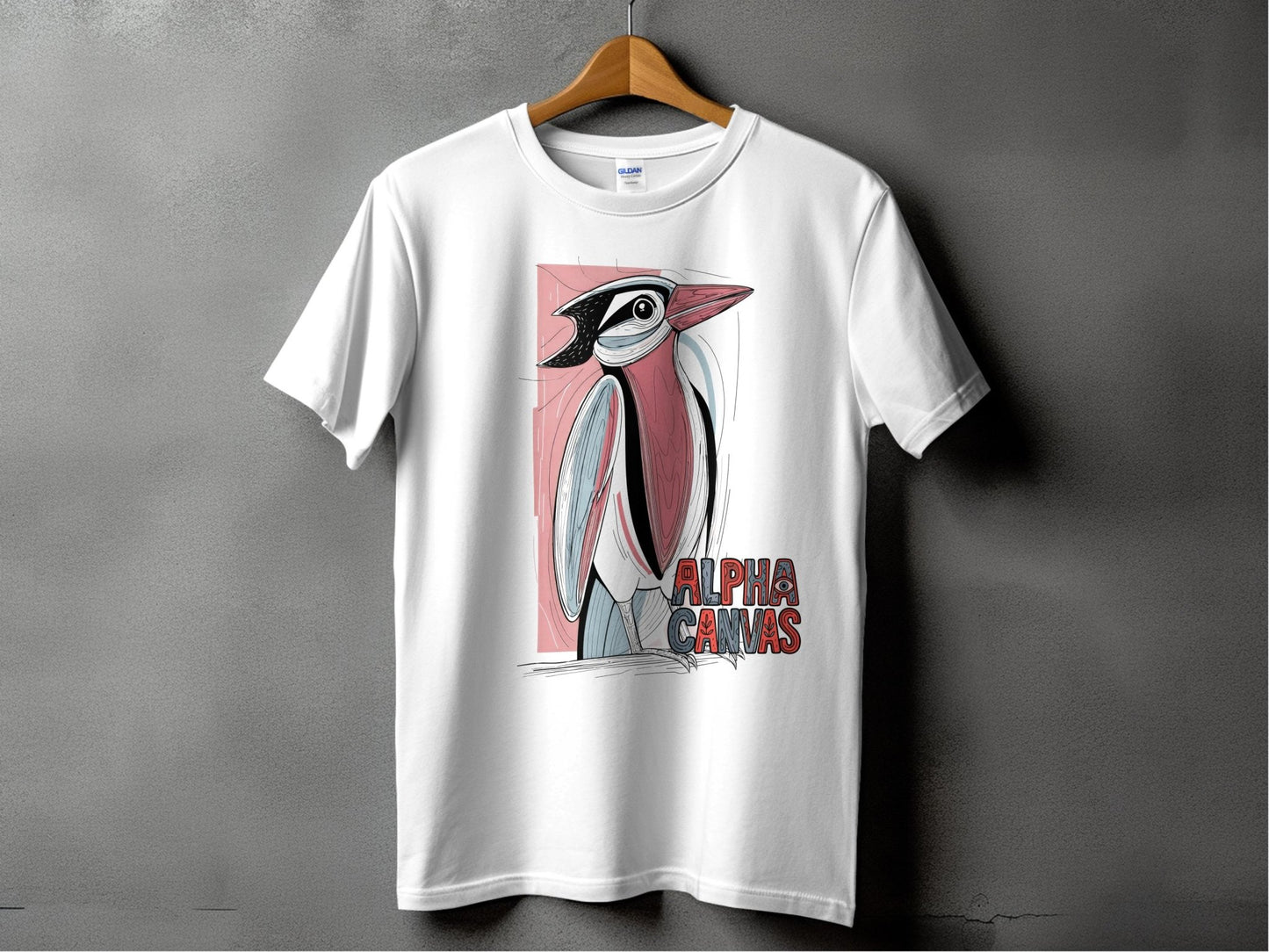 RMA APPAREL Bird Wildlife Illustration Graphic Unisex T-Shirt - DFTW - White T-Shirt - RMA APPAREL - Roclla Media Apparel Store
