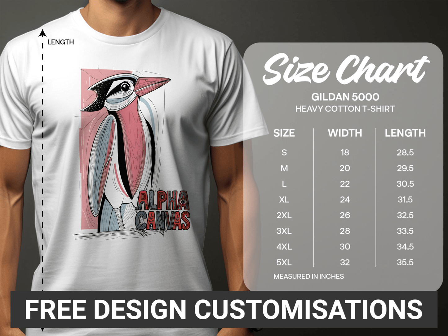 RMA APPAREL Bird Wildlife Illustration Graphic Unisex T-Shirt - DFTW - White T-Shirt - RMA APPAREL - Roclla Media Apparel Store