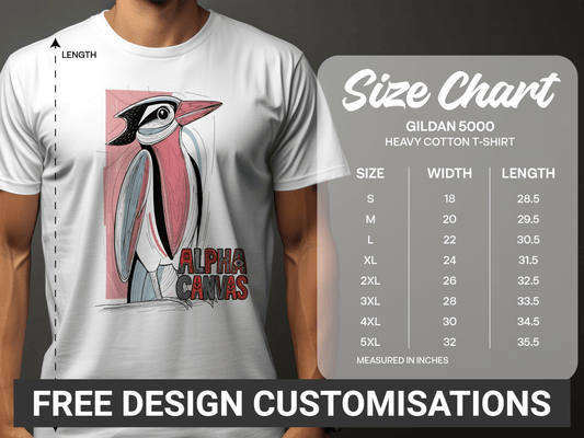 RMA APPAREL Bird Wildlife Illustration Graphic Unisex T-Shirt - DFTW - White T-Shirt - RMA APPAREL - Roclla Media Apparel Store