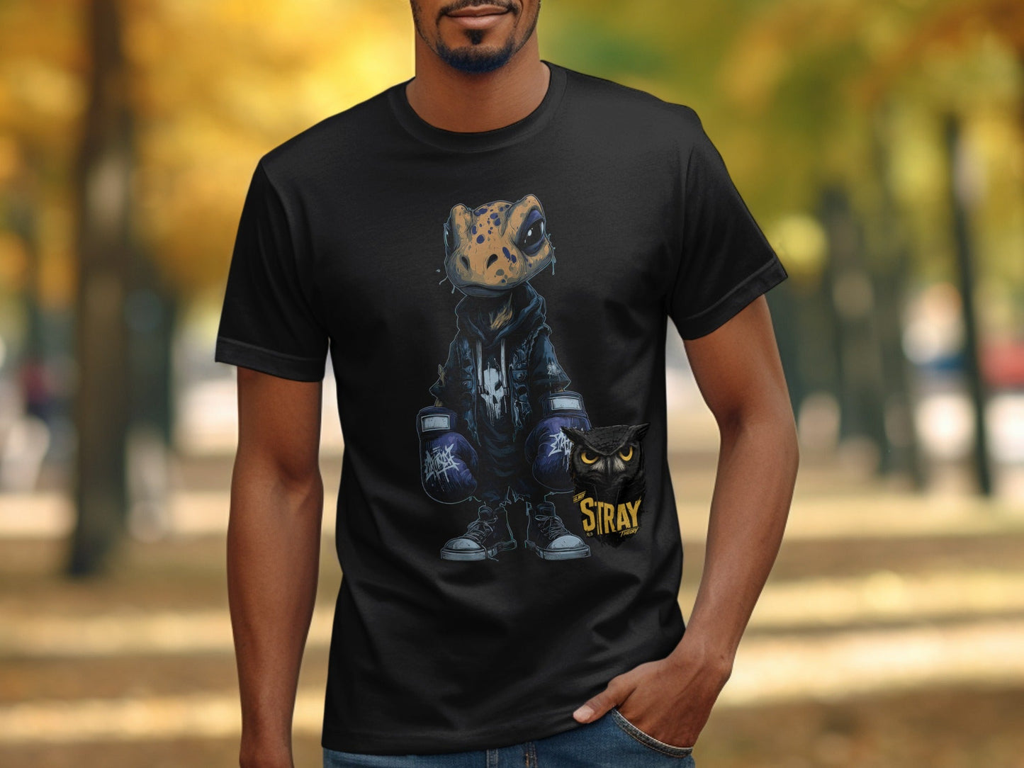 RMA APPAREL Boxing Frog Wildlife Unisex T-Shirt Sizes S to 5XL T-Shirt - Stray Theory White T-Shirts - RMA APPAREL - Roclla Media Apparel Store