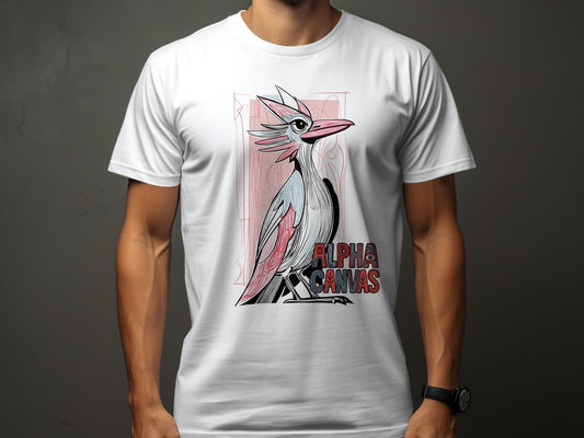 RMA APPAREL Cartoon Bird Graphic Mens Unisex T-Shirt - DFTW - White T-Shirt - RMA APPAREL - Roclla Media Apparel Store