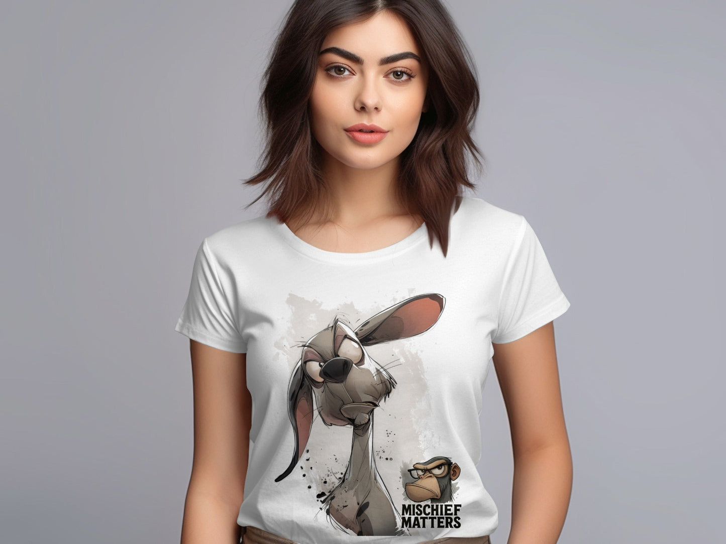 RMA APPAREL Cartoon Dog T-Shirt S - 5XL, Unique Dog Tee, Funny Dog Shirt - Mischief Matters White T-shirt - RMA APPAREL - Roclla Media Apparel Store