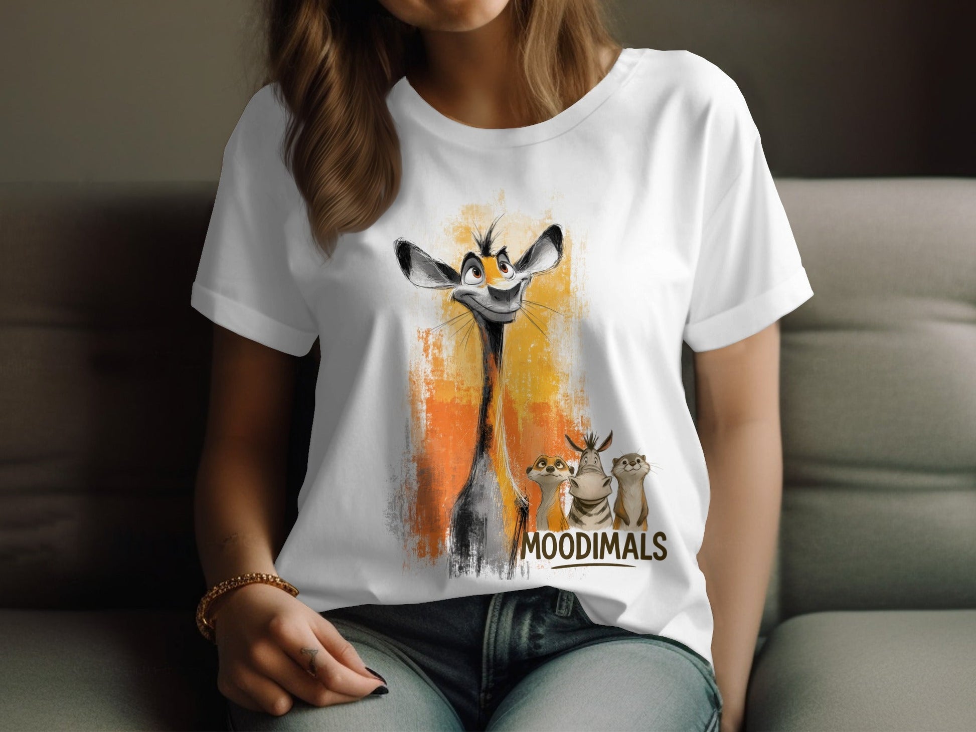 RMA APPAREL Cartoon Wildlife T-Shirt, Animal Tee, Unisex Sizes S - 5XL - Moodimals Unisex T-Shirt - RMA APPAREL - Roclla Media Apparel Store