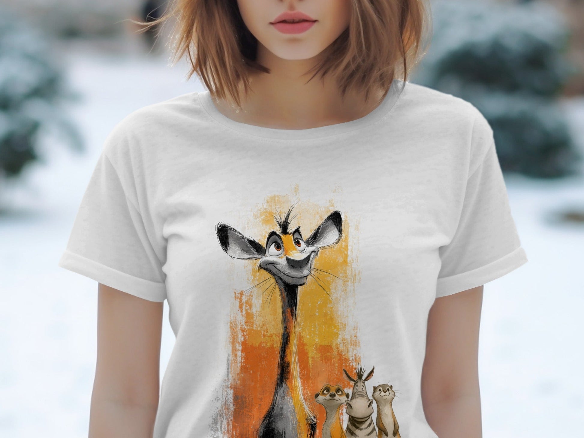 RMA APPAREL Cartoon Wildlife T-Shirt, Animal Tee, Unisex Sizes S - 5XL - Moodimals Unisex T-Shirt - RMA APPAREL - Roclla Media Apparel Store
