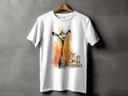 RMA APPAREL Cartoon Wildlife T-Shirt, Animal Tee, Unisex Sizes S - 5XL - Moodimals Unisex T-Shirt - RMA APPAREL - Roclla Media Apparel Store