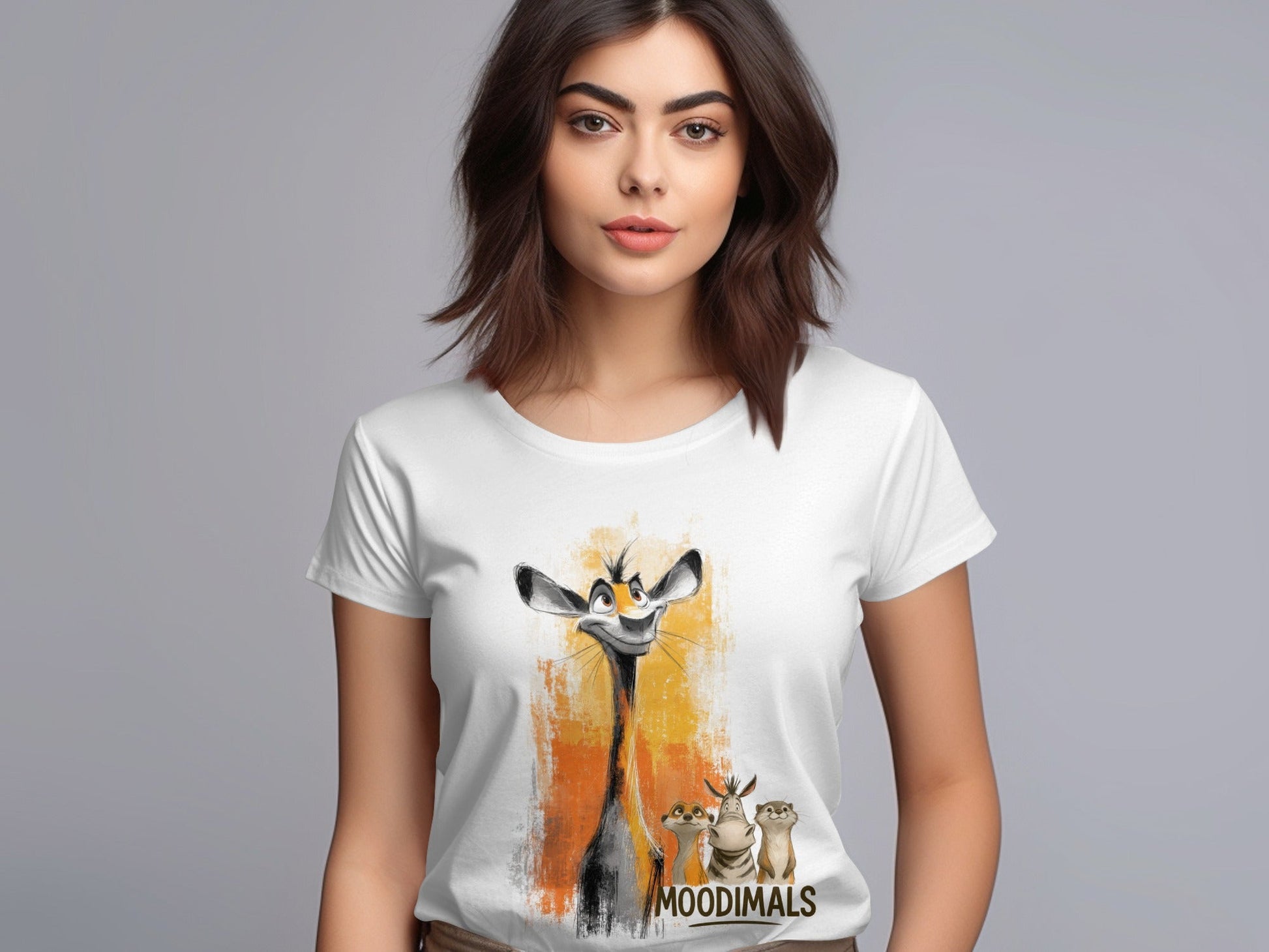 RMA APPAREL Cartoon Wildlife T-Shirt, Animal Tee, Unisex Sizes S - 5XL - Moodimals Unisex T-Shirt - RMA APPAREL - Roclla Media Apparel Store