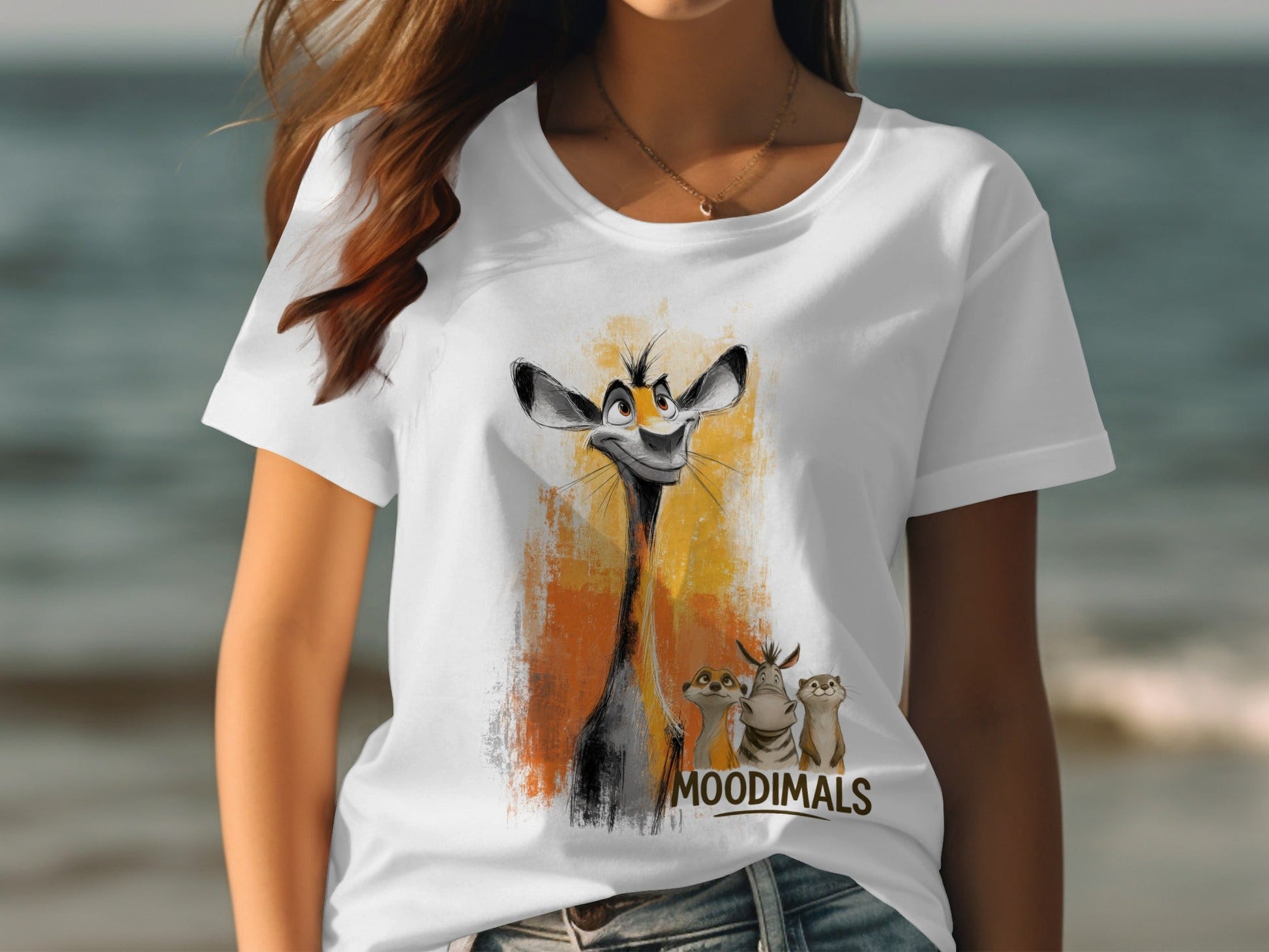 RMA APPAREL Cartoon Wildlife T-Shirt, Animal Tee, Unisex Sizes S - 5XL - Moodimals Unisex T-Shirt - RMA APPAREL - Roclla Media Apparel Store