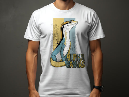 RMA APPAREL Colorful Skink Wildlife Unisex T-Shirt Sizes S - 5XL - DFTW - White T-Shirt - RMA APPAREL - Roclla Media Apparel Store