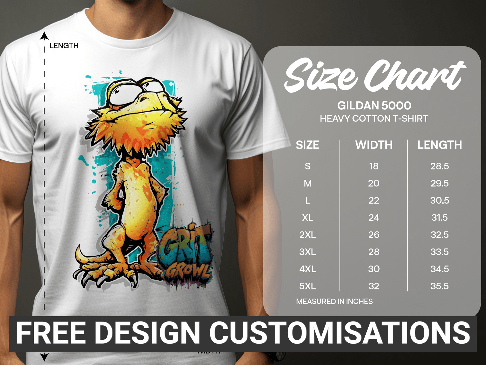 RMA APPAREL Colourful Wildlife Unisex T-Shirt Sizes S to 5XL T-Shirt - Grit & Growl White T-Shirts - RMA APPAREL - Roclla Media Apparel Store