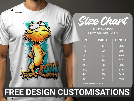 RMA APPAREL Colourful Wildlife Unisex T-Shirt Sizes S to 5XL T-Shirt - Grit & Growl White T-Shirts - RMA APPAREL - Roclla Media Apparel Store