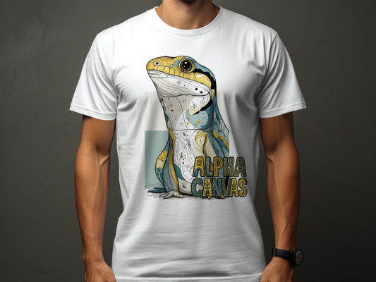 RMA APPAREL Cool Lizard Graphic Unisex Sizes S - 5XL T-Shirt - DFTW - White T-Shirt - RMA APPAREL - Roclla Media Apparel Store