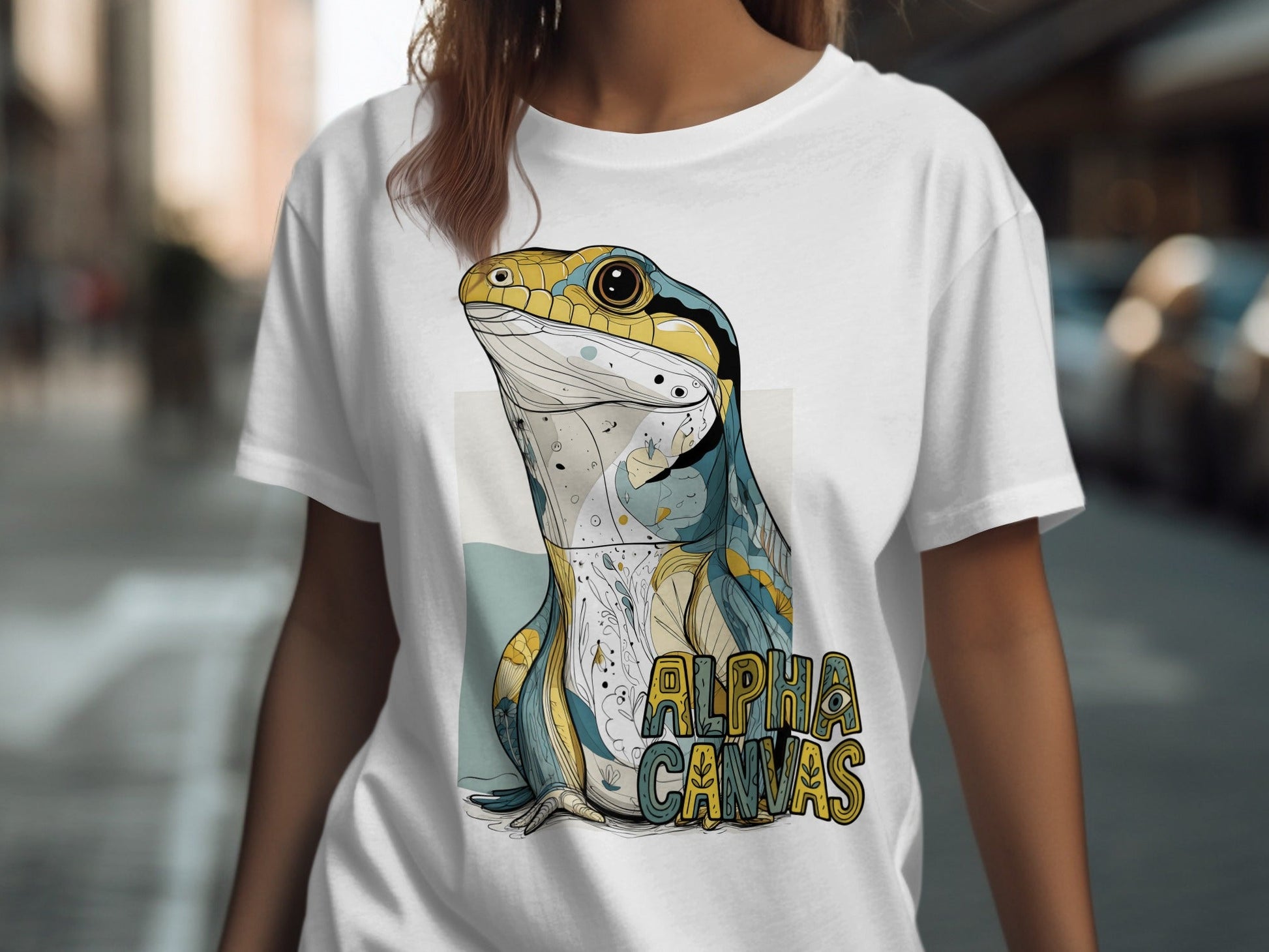 RMA APPAREL Cool Lizard Graphic Unisex Sizes S - 5XL T-Shirt - DFTW - White T-Shirt - RMA APPAREL - Roclla Media Apparel Store