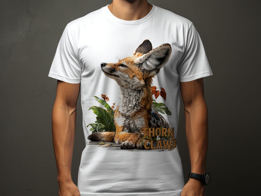 RMA APPAREL Fennec Fox Wildlife Unisex Sizes S to 5XL T-Shirt - Thorn & Claw White T-Shirts - RMA APPAREL - Roclla Media Apparel Store