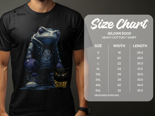 RMA APPAREL Fighting Frog Unisex T-Shirt Sizes S to 5XL T-Shirt - Stray Theory White T-Shirts - RMA APPAREL - Roclla Media Apparel Store