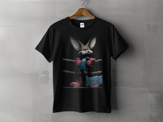 RMA APPAREL Fox Boxing Ringside Addicts Unisex T-Shirt - Ringside Addicts White T-Shirt - RMA APPAREL - Roclla Media Apparel Store