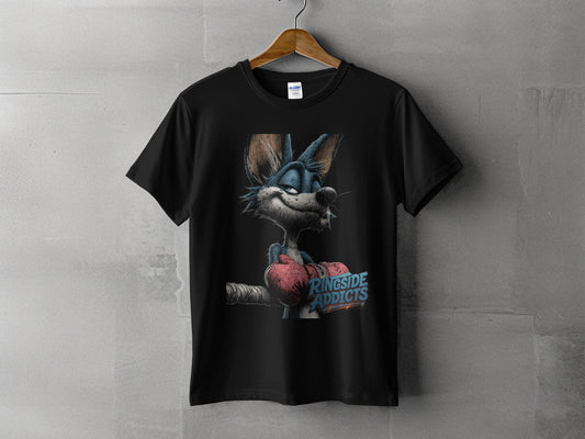 RMA APPAREL Fox Boxing with Ringside Addicts Unisex T-Shirt - Ringside Addicts White T-Shirt - RMA APPAREL - Roclla Media Apparel Store