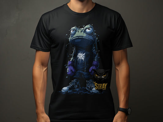 RMA APPAREL Frog Boxer Graphic Unisex Sizes S - 5XL T-Shirt - Stray Theory White T-Shirts - RMA APPAREL - Roclla Media Apparel Store