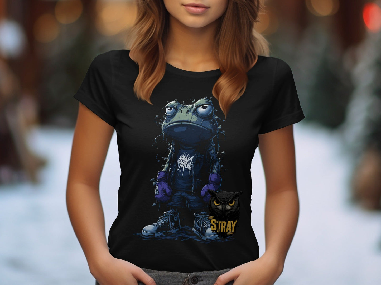 RMA APPAREL Frog Boxer Graphic Unisex Sizes S - 5XL T-Shirt - Stray Theory White T-Shirts - RMA APPAREL - Roclla Media Apparel Store