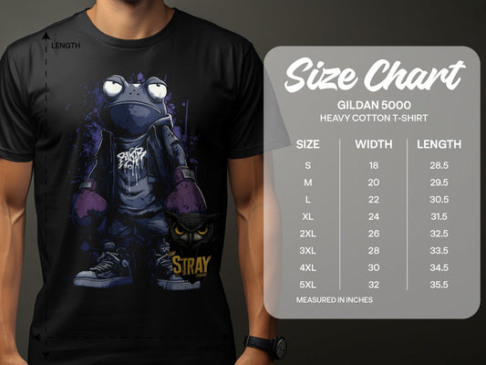 RMA APPAREL Frog Boxer Wildlife Men's Women's Unisex T-Shirt - Stray Theory White T-Shirts - RMA APPAREL - Roclla Media Apparel Store