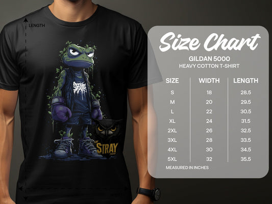 RMA APPAREL Frog Boxer Wildlife Streetwear Unisex T-Shirt - Stray Theory White T-Shirts - RMA APPAREL - Roclla Media Apparel Store