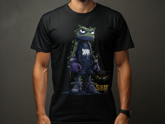 RMA APPAREL Frog Boxer Wildlife Streetwear Unisex T-Shirt - Stray Theory White T-Shirts - RMA APPAREL - Roclla Media Apparel Store