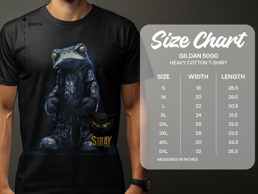 RMA APPAREL Frog Boxer with Owl Design Unisex Sizes T-Shirt - Stray Theory White T-Shirts - RMA APPAREL - Roclla Media Apparel Store