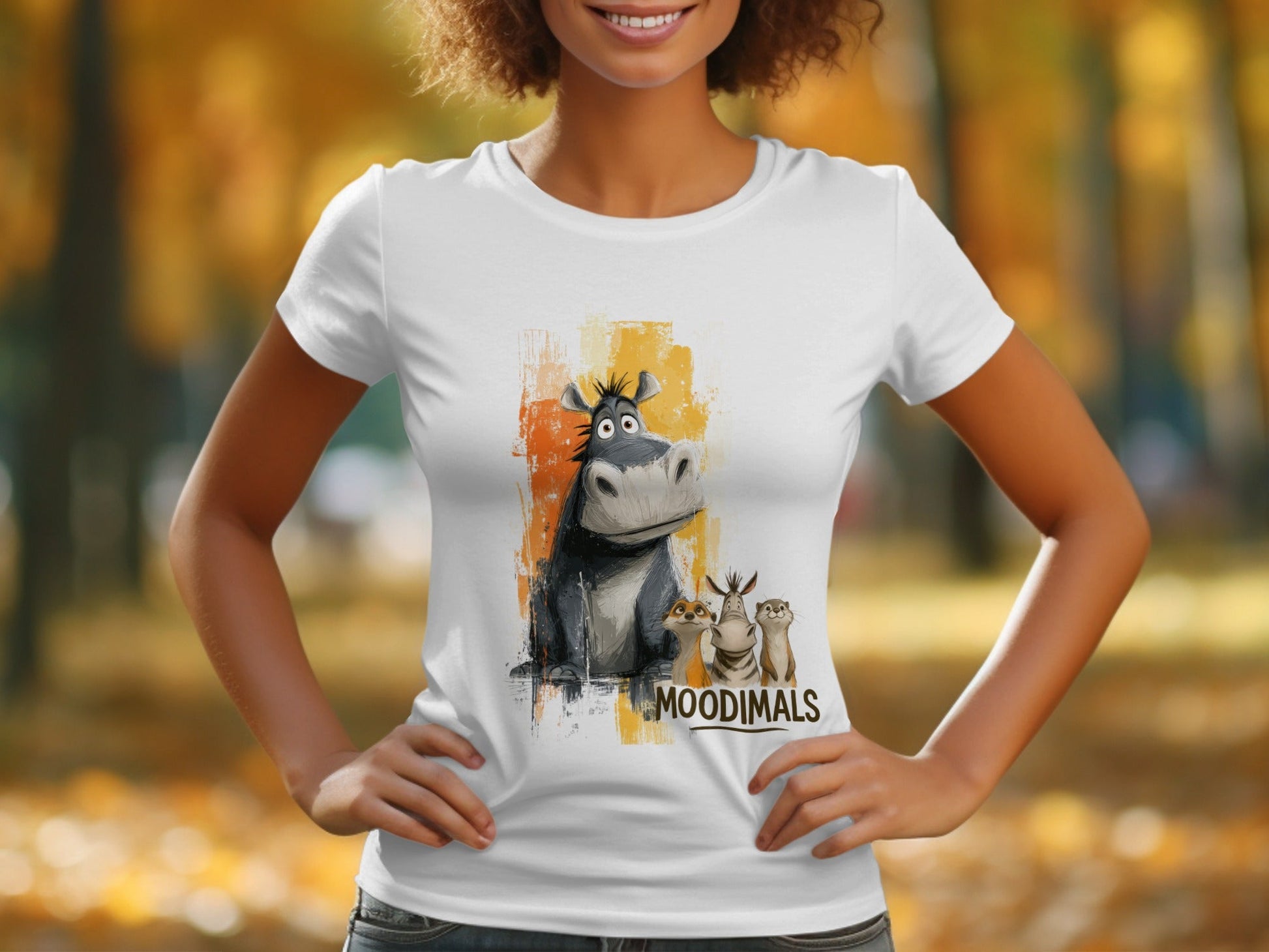 RMA APPAREL Hippo T-Shirt, Meerkat Tee, Zebra Top S - 5XL, Animal Shirt - Moodimals Unisex T-Shirt - RMA APPAREL - Roclla Media Apparel Store