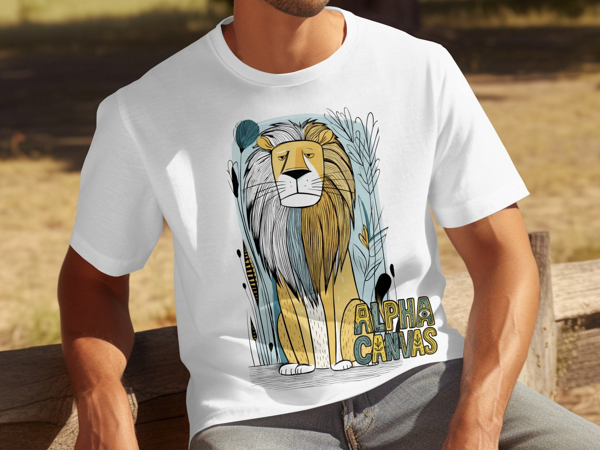 RMA APPAREL Lion Graphic Design Unisex T-Shirt Sizes S to 5XL T-Shirt - DFTW - White T-Shirt - RMA APPAREL - Roclla Media Apparel Store