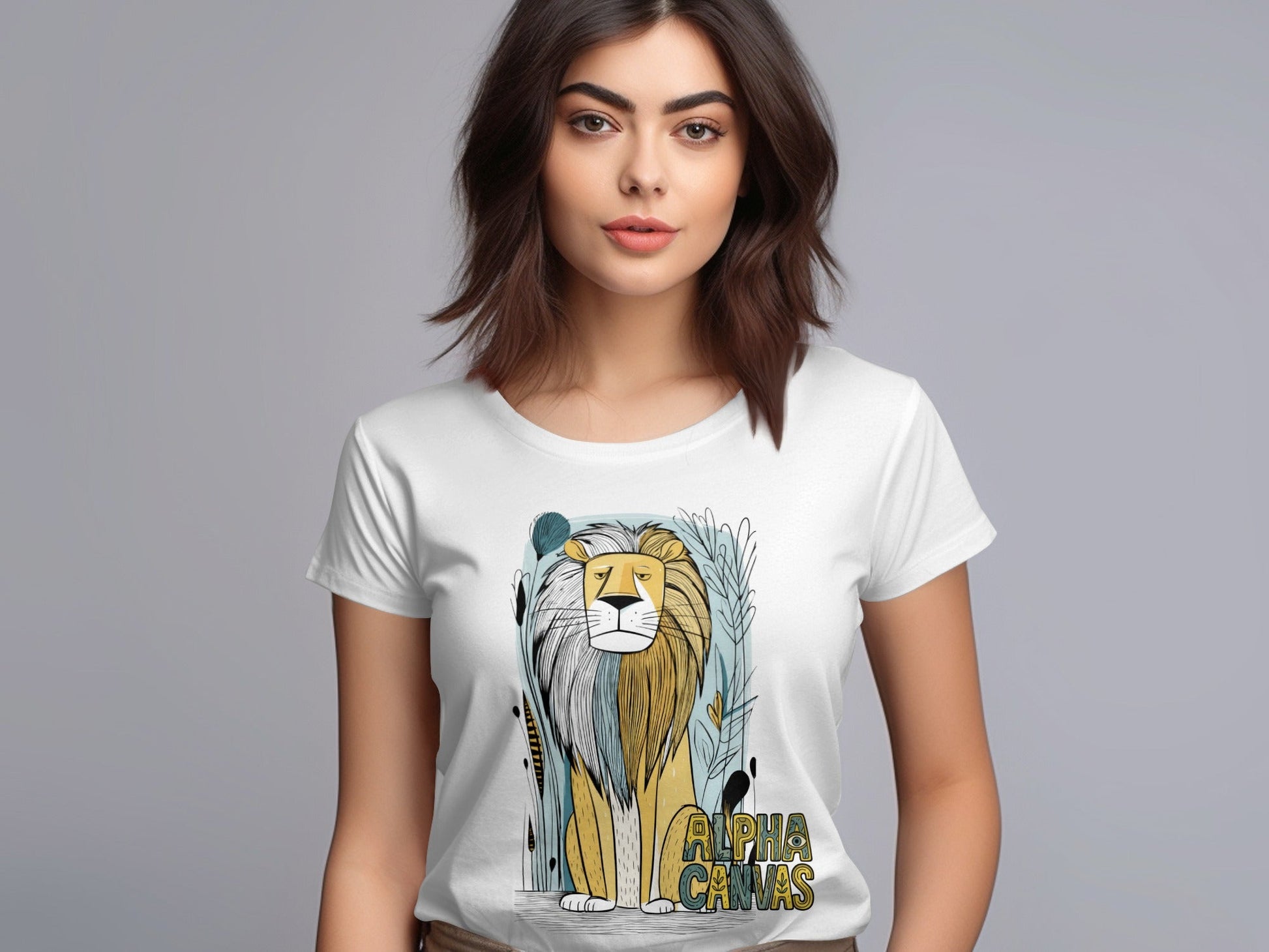 RMA APPAREL Lion Graphic Design Unisex T-Shirt Sizes S to 5XL T-Shirt - DFTW - White T-Shirt - RMA APPAREL - Roclla Media Apparel Store