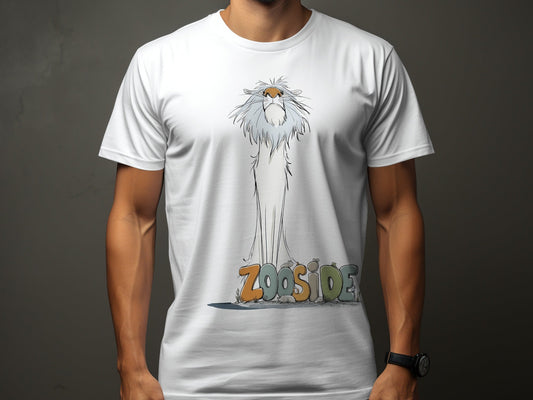 RMA APPAREL Lion Zooside Wildlife Graphic Unisex T-Shirt - Zooside White T-Shirts - RMA APPAREL - Roclla Media Apparel Store