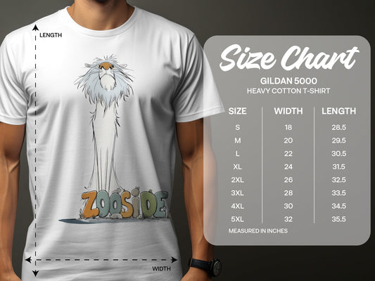 RMA APPAREL Lion Zooside Wildlife Graphic Unisex T-Shirt - Zooside White T-Shirts - RMA APPAREL - Roclla Media Apparel Store